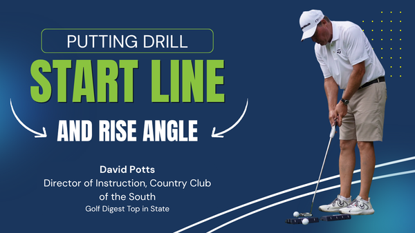 Start Line & Rise Angle Putting Drill — David Potts' Dual-Feedback pathpal Setup