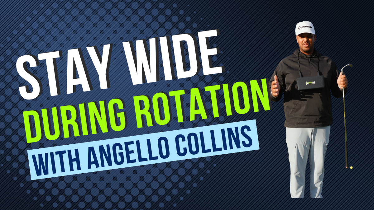 The TrueStrike Ribcage Connection Drill golf drill with Angello Collins