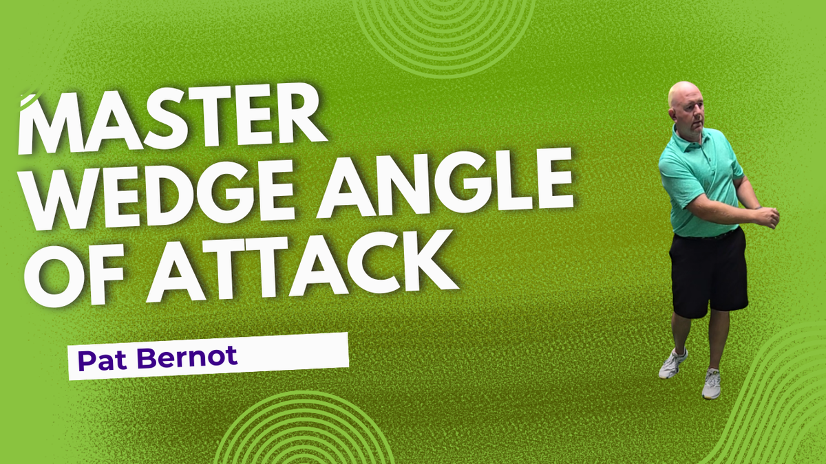 Steepen your Angle of Attack golf drill with Pat Bernot