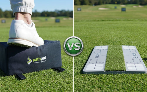 PathPal TrueStrike Ground Force Cushion vs Rigid Plastic Divot Board Comparison
