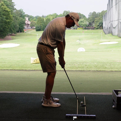 Train track drill for chipping and putting