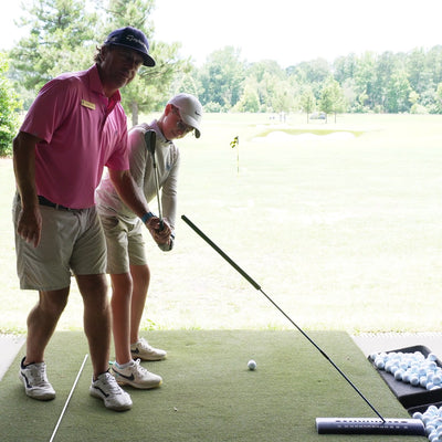 Shallow the downswing plane with chipping