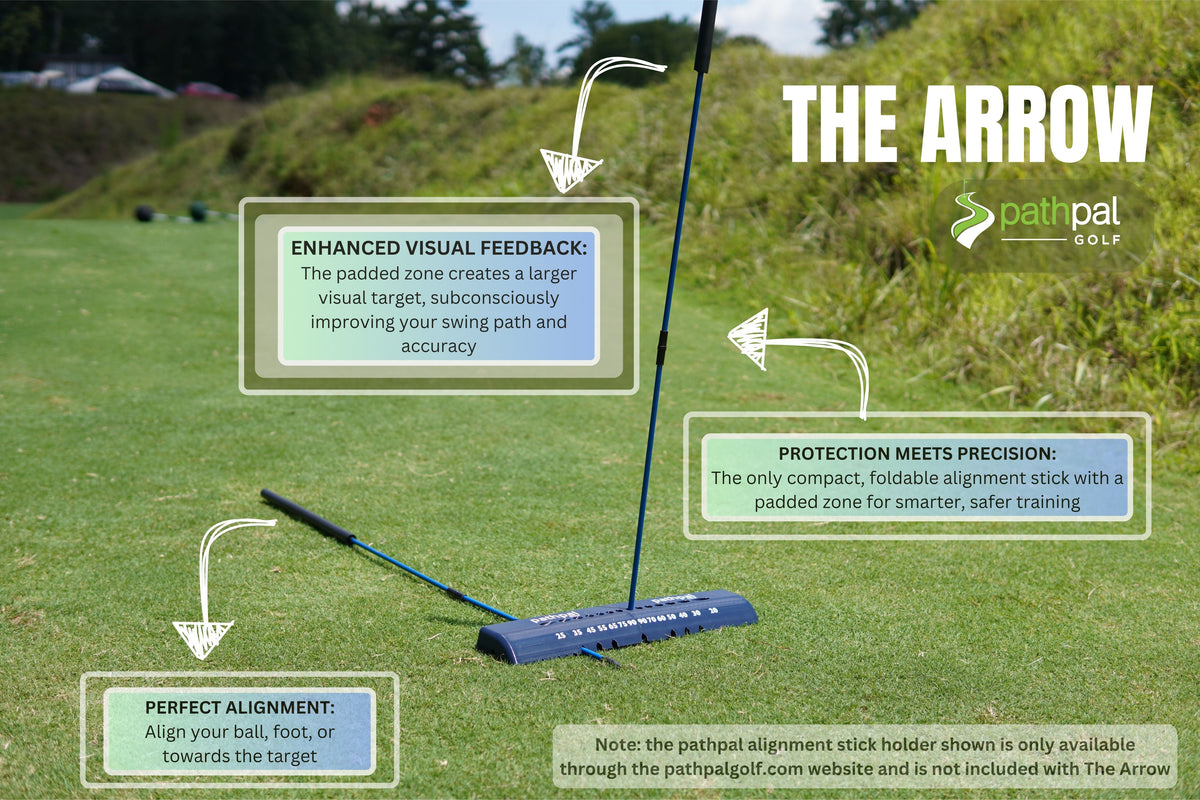 Complete PathPal training system setup on practice range